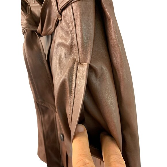 NWT Paige For Anthropologie XS Amina Dress Buttery Faux Leather RII10587 $299 - Picture 11 of 11